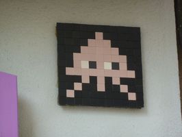 pixel art space invaders nantes